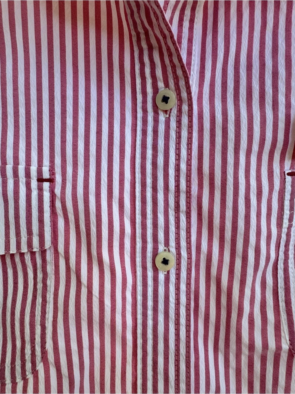 Vineyard Vines Red & White Striped Harbor Shirt Cover Up